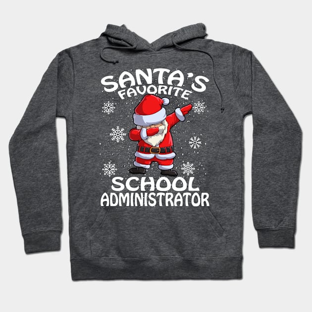 Santas Favorite School Administrator Christmas Hoodie by intelus